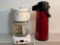 G.E. Digital 12-Cup Coffeemaker and Vacuum Pump