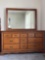 Sumter Cabinet Co. Triple Dresser with Large Mirror