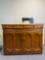 Wooden Sewing Cabinet with Singer Sewing Machine