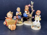 4 Hummel Figures