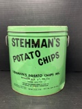 Vintage Stehman's Potato Chip Tin