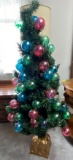 Fiber Optic Christmas Ball Tree with Box