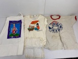 Apron, 2 T-Shirts- One Native American, Zippo and Lace Edged Handkerchief