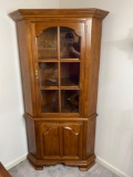 Wood Craft Wooden Corner Cabinet