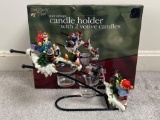 Holiday Tyme Stair Design Candle Holder with 2 Votive Candles