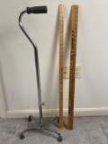 4 Point Cane and 2 Yard Sticks
