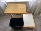 WoodTray Table, Bed Tray and Waste Can