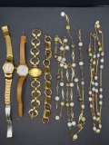 Lady's Wrist Watches, Bracelet, Necklaces