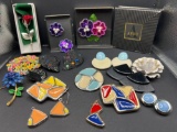Grouping of Enameled & Other Colorful Jewelry- Some Avon