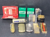 12 Vintage and other Lighters Including 2 Salem, 2 Camel and 1 Winston (NIP)