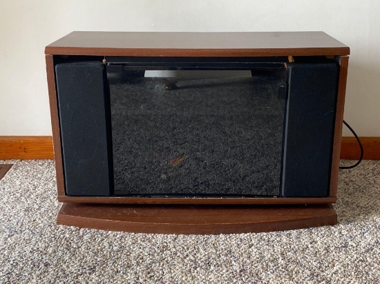 TV Console with Speaker Inserts