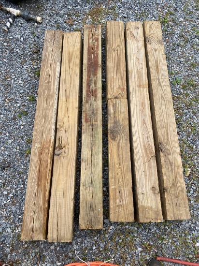 6 Pieces of 6 x6 Treated Lumber