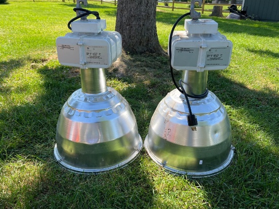 Pair of Lithonia Hi-Tek Parking Lot Lamps