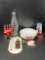 Coca-Cola Memorabilia- Thermometers, Ashtray, Miniature 6-Packs, Fridge Magnet, Etc.