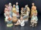 11 Ceramic Figures- Mostly Elderly People