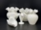 5 Pieces of Hobnail Milk Glass