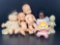5 Dolls Including Cabbage Patch & Kewpie Types and Miss Piggy Rubber Toy