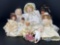 Grouping of Dolls- Some Porcelain