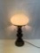 Table Lamp with Ruffled Glass Shade