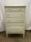 5-Drawer White Dresser