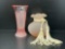 Vintage Vase and Fluted Bowl Jar/Vase