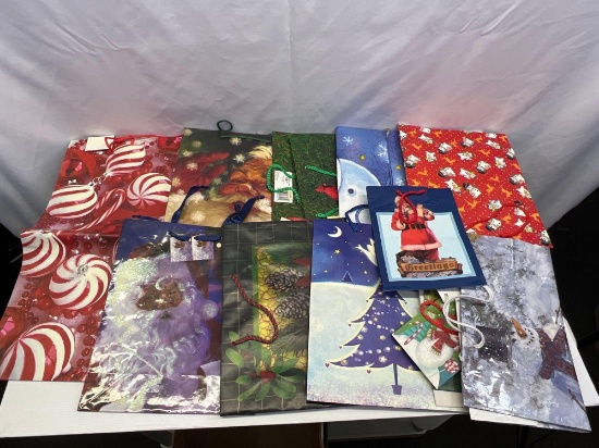 Grouping of Holiday Gift Bags