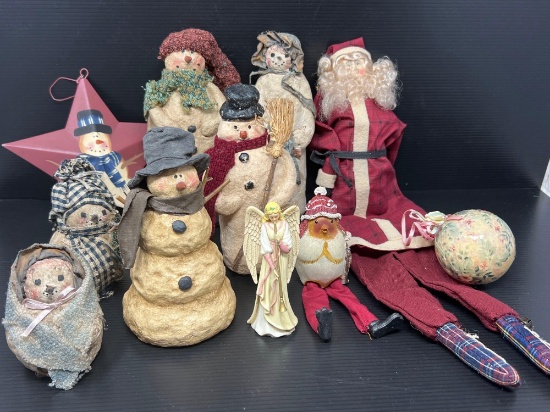 Santa and Snowman Decorations