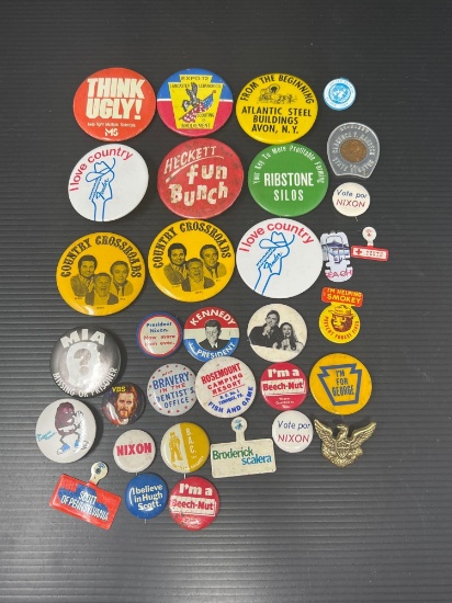 Advertising, Souvenir & Political Buttons