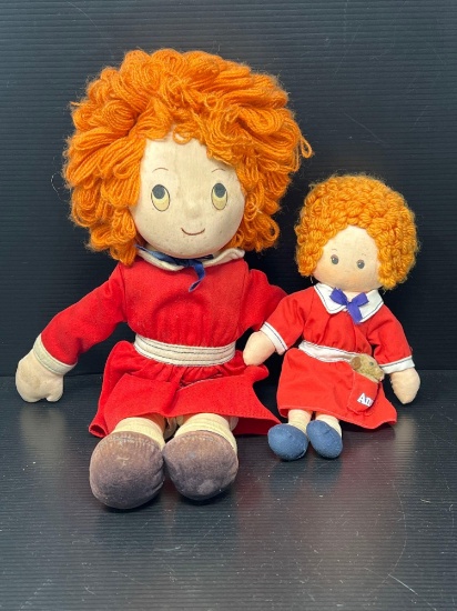 2 Orphan Annie Dolls