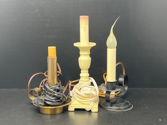 3 Electrified Candlesticks
