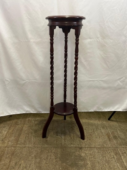Plant Stand with Barley Twist Columns