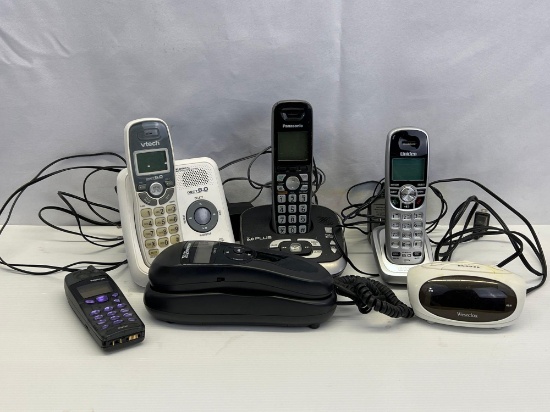 Telephones Lot and Alarm Clock