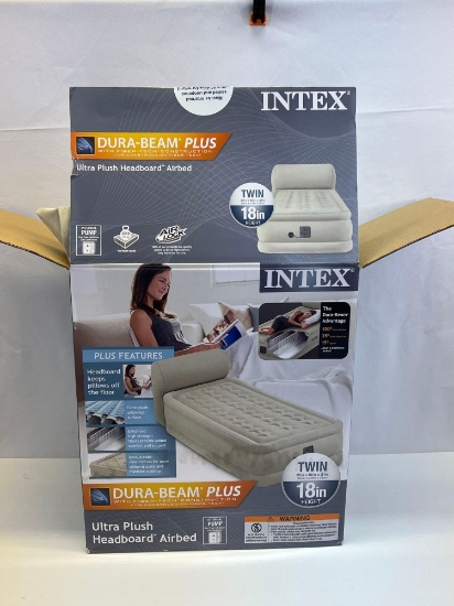 Intex Ultra Plush Headboard Airbed- Twin Size