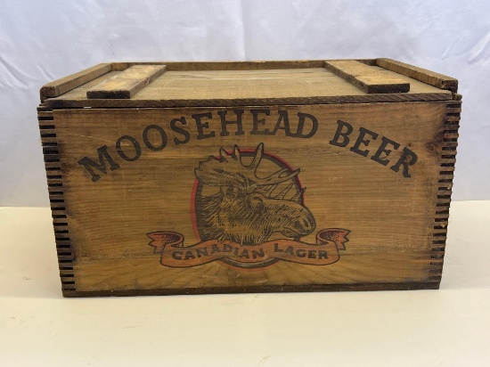 Wooden Moosehead Beer Crate