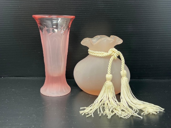 Vintage Vase and Fluted Bowl Jar/Vase