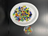 Vintage Marbles Lot, Including Some Shooters