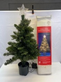 MIniature Fiber Optic Christmas Tree with Original Box