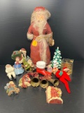 Santa Figures, Christmas Tree, Brass Bells, Elves