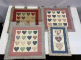 Quilted Heart Wall Hangings