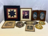 Framed Items- Quilted Star, Portrait Prints, Floral, Landscape, Carpenter Jesus