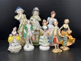 8 Porcelain Figures