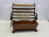Doll Size Park Bench and Doll Cradle