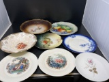 8 Various China Plates Including Bavaria, France, Japan