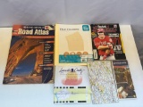 Rand McNally Road Atlas, Maps, Beckett Baseball Magazine & New File Folders