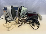 Black & Decker and Other Iron, Windmere Hair Dryer, Westclox Alarm Clock, Extension Cords