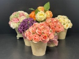 6 Bunches of Artificial Flowers