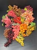 Large Grouping of Artificial Grape Bunches