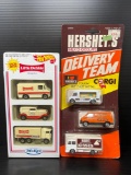 Hot Wheels Little Debbie Truck Set and Corgi Hershey's Delivery Team