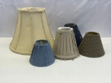 5 Lamp Shades- 4 are Miniatures