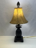 Pineapple Base Table Lamp with Shade